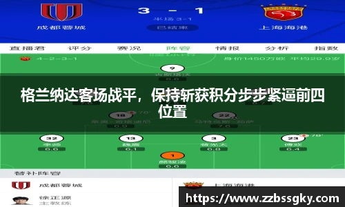 格兰纳达客场战平，保持斩获积分步步紧逼前四位置